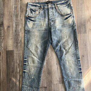 Purple Brand Vintage Spotted Tapered Jeans